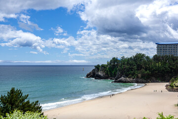 The huge power wave background ocean,