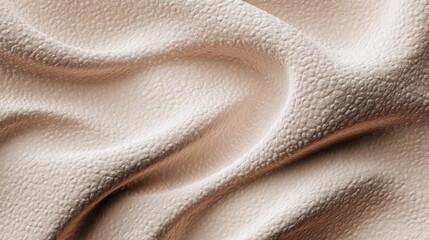 Beige fabric texture background for design and wallpaper, soft textile surface close up view