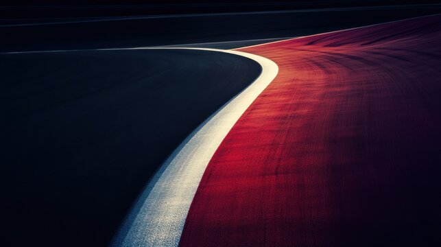Abstract race track curve design background for motorsport and speed racing events use