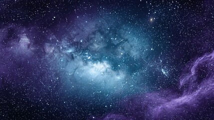 Obraz premium Vast cosmic nebulae in deep space, showcasing celestial formations.