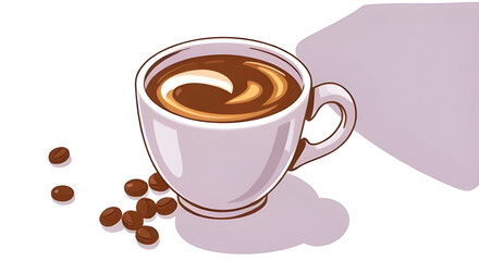coffee with beans
