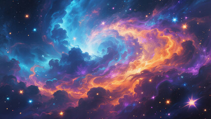 Naklejka premium Abstract Space Background