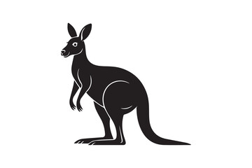 kangaroo silhouette  Vector