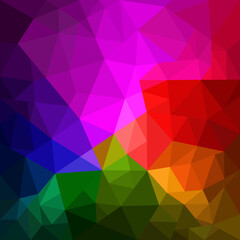 vector illustration of rainbow color triangle abstract background