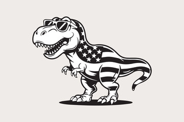 dinosaur silhouette  Vector