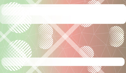 Obraz premium Decorative background with triangles, line, circle, space for text. Decorative design For interior wallpaper, smart design, fashion print. Vector illustration.