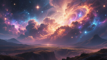 Obraz premium Abstract Space Background