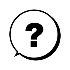 影付き吹き出しのハテナマーク