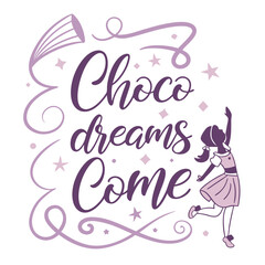  Chocolate vector T-shirt design 