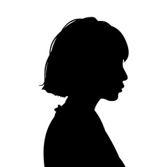 Vector silhouette of a woman