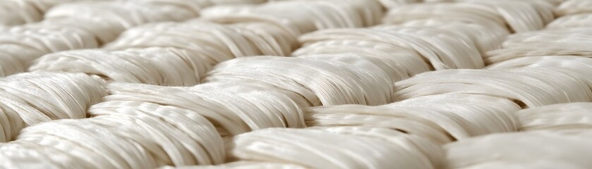 Obraz premium Close-up view of a woven textile pattern.