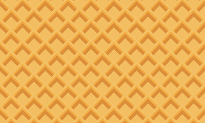 Seamless pattern of waffle. Ice cream cone texture. Waffle background.