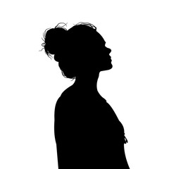 Vector silhouette of a woman