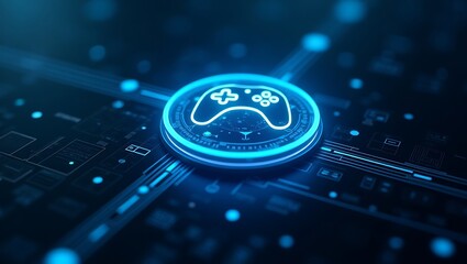 High quality Professional Gaming technology digital controller interface stock image