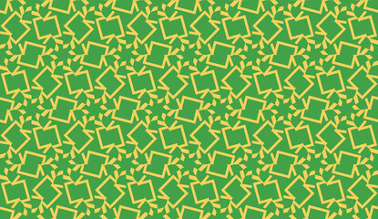 Vector illustration. For your business, presentation, fashion print. Pattern with abstract illusion triangles. Light green color.