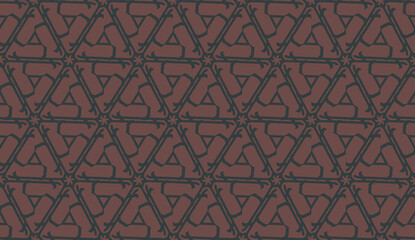 Decorative background with triangles. Curved lines. Vector illustration. Bright background for poster, banner, flyer