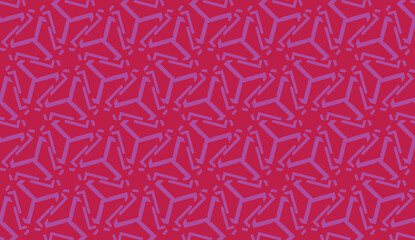 Vector Seamless illustration with pattern in triangles style. Curved line. Decorative design for For interior wallpaper, smart design, fashion print.