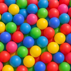 Fototapeta premium colorful balls background. colorful balls in the children's ball game on the play ground