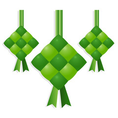 Ketupat Vector. A type of rice cake