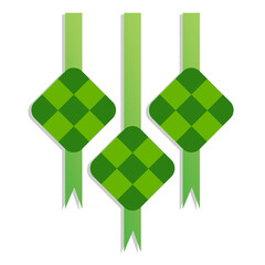 Ketupat Vector. A type of rice cake