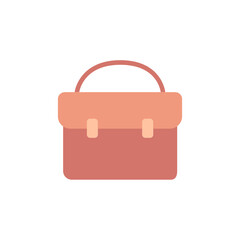 Stylish soft red briefcase artwork showcasing professionalism and utility