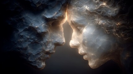 Stone Faces: A Digital Art of Connection and Unity