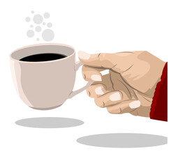 hand holding a cup of coffee