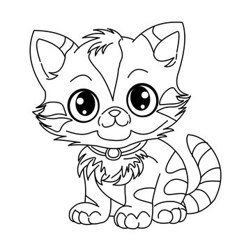 Cat cartoon vector