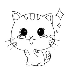Cat cartoon vector