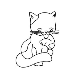 Cat cartoon vector