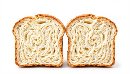 Fototapeta premium Baking soft bread loaves bakery kitchen food photography bright lighting close-up culinary art