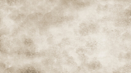 Plakat Dusty pale pastel soft color shade. Light brown beige nude sepia gray white abstract watercolor pattern. Grange art background. Paper brush stain splash. Blank template design.
