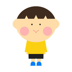 シンプルで可愛い男の子のイラスト