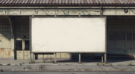 Obraz premium Blank Canvas, Weathered Walls