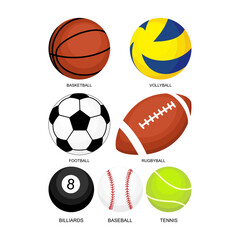 Obraz premium set of sports balls