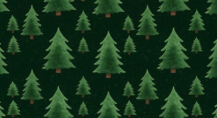 Fototapeta premium Evergreen Watercolor Dreamscape