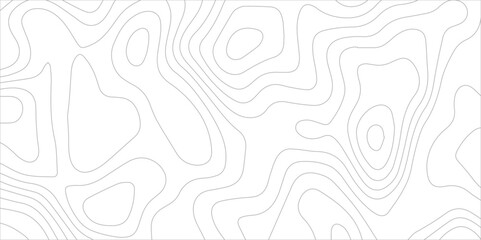 Topographic map background. Geographic mountain relief. Topo contour map on white background. geographic line map. Vector illustration. Seamless ornament design.	