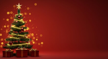 Christmas Eve Glow: Festive 3D Render