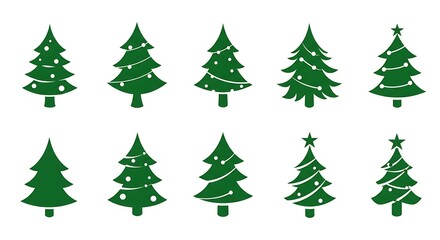Fototapeta premium Evergreen Elegance: A Festive Collection