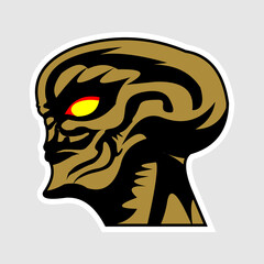 Alien, monster or weird creature vector