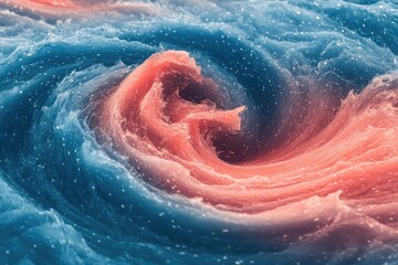 Fototapeta premium Abstract swirling vortex of soft, contrasting colors