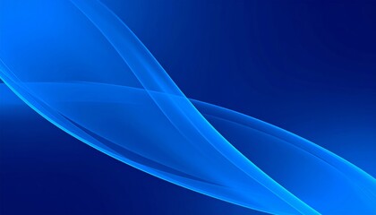 Obraz premium Abstract blue design with light waves and curved lines creates a textured digital wallpaper with energy and motion