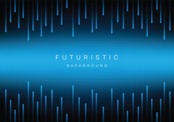 Blue Futuristic Abstract technology background Hi-tech system concept vector illustration
