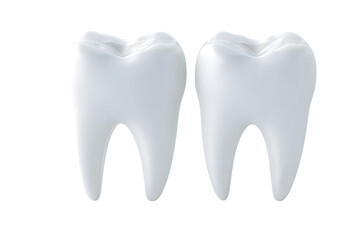 dental premolar teeth 3d on white background. Ai Generated Images