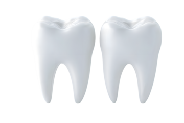 dental premolar teeth 3d on white background. Ai Generated Images
