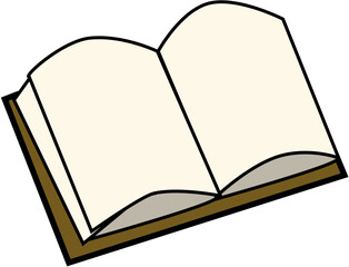 Open book with flying pages in one continuous line drawing. Study education and library knowledge concept in simple linear style. Stroke is editable. Vector image