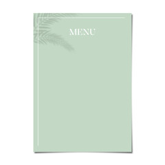 Blank restaurant menu template with editable vector graphic and simple element 14