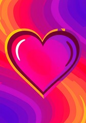 Heartwave: Vibrant Hues