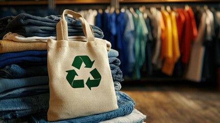 Recycled clothing bag