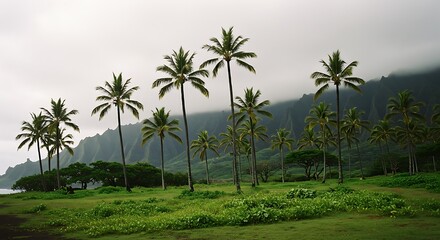 Misty Dawn's Embrace AI Generated